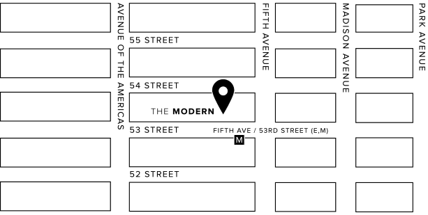 map of where the modern is located